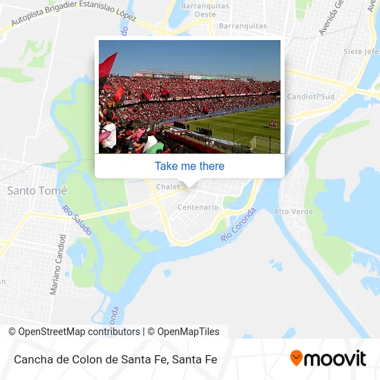 Cancha de Colon de Santa Fe map