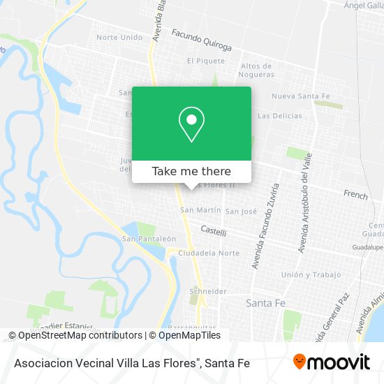 Asociacion Vecinal Villa Las Flores" map