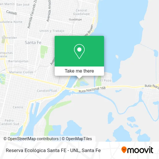 Reserva Ecológica Santa FE - UNL map