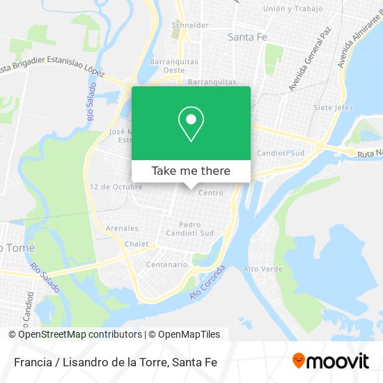 Francia / Lisandro de la Torre map