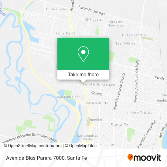 Avenida Blas Parera 7000 map