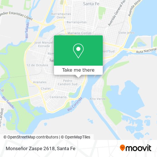 Monseñor Zaspe 2618 map