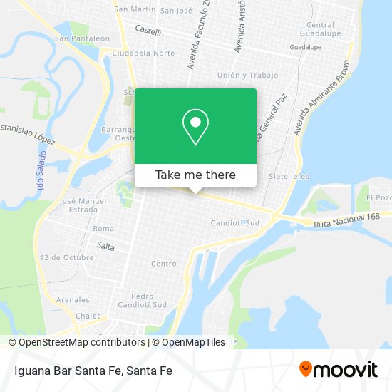 Mapa de Iguana Bar Santa Fe