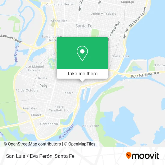 Mapa de San Luis / Eva Perón