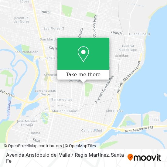 Mapa de Avenida Aristóbulo del Valle / Regis Martínez