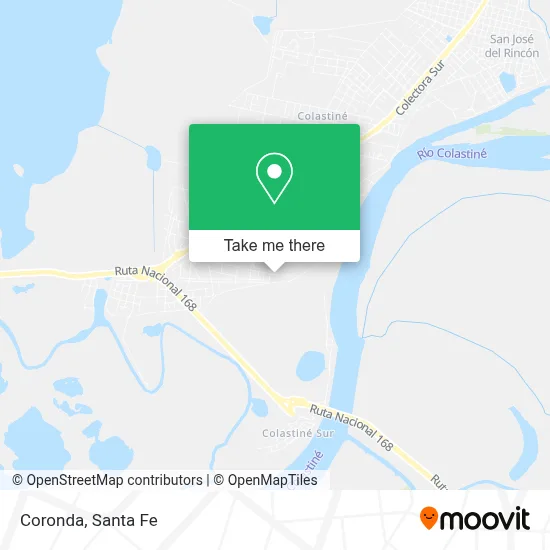 Coronda map
