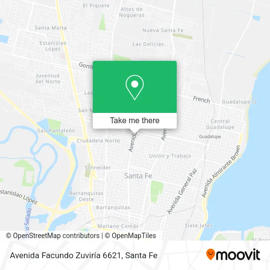 Avenida Facundo Zuviría 6621 map