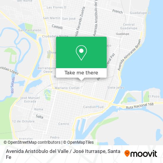 Avenida Aristóbulo del Valle / José Iturraspe map