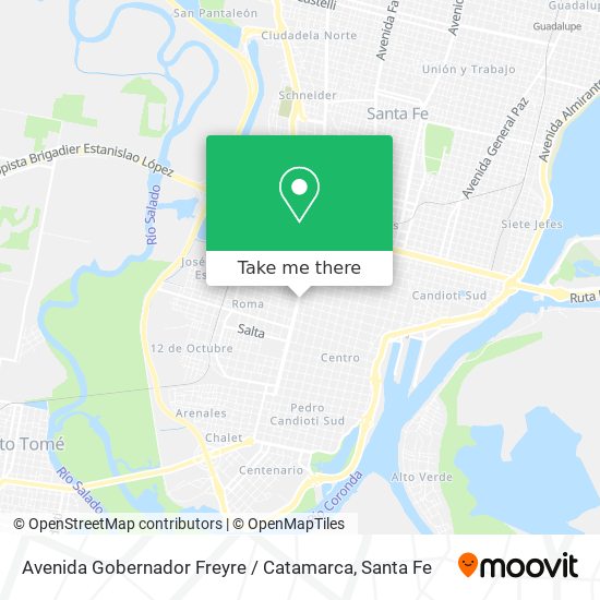 Avenida Gobernador Freyre / Catamarca map