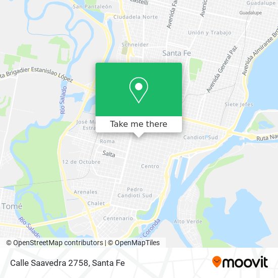 Calle Saavedra 2758 map