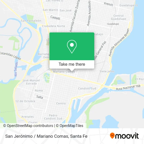 San Jerónimo / Mariano Comas map