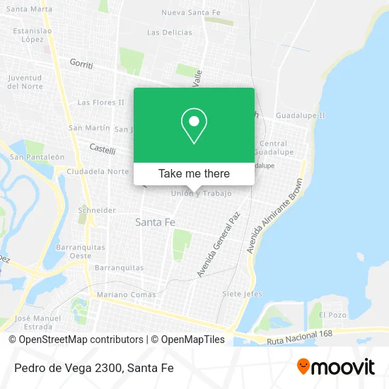 Pedro de Vega 2300 map