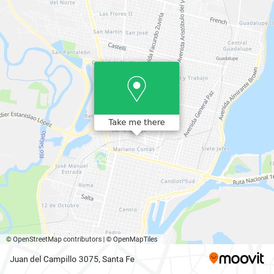 Juan del Campillo 3075 map