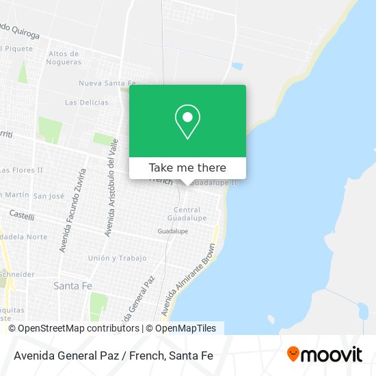 Avenida General Paz / French map