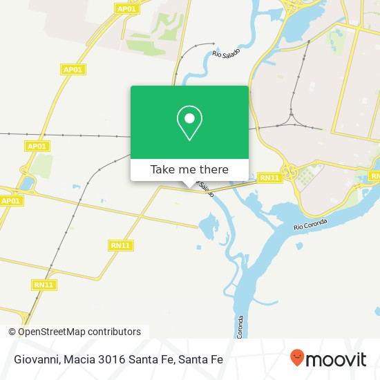 Giovanni, Macia 3016 Santa Fe map