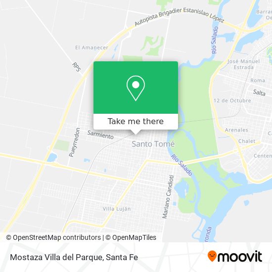 Mostaza Villa del Parque map
