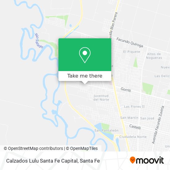 Mapa de Calzados Lulu Santa Fe Capital
