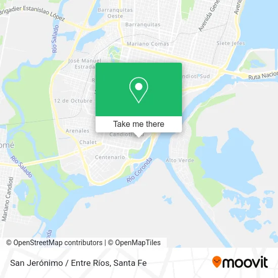 Mapa de San Jerónimo / Entre Ríos