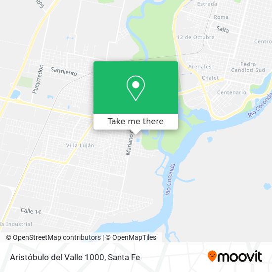 Mapa de Aristóbulo del Valle 1000