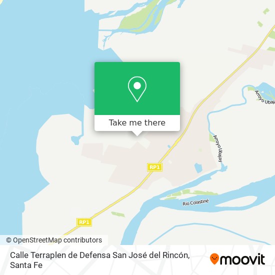 Calle Terraplen de Defensa San José del Rincón map
