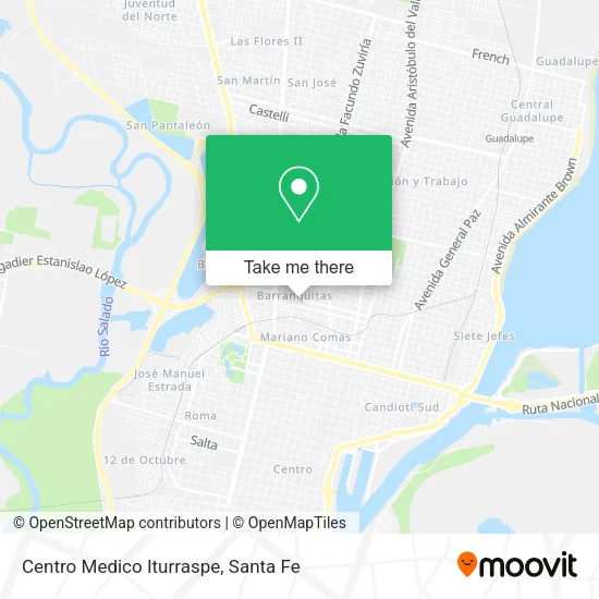 Centro Medico Iturraspe map