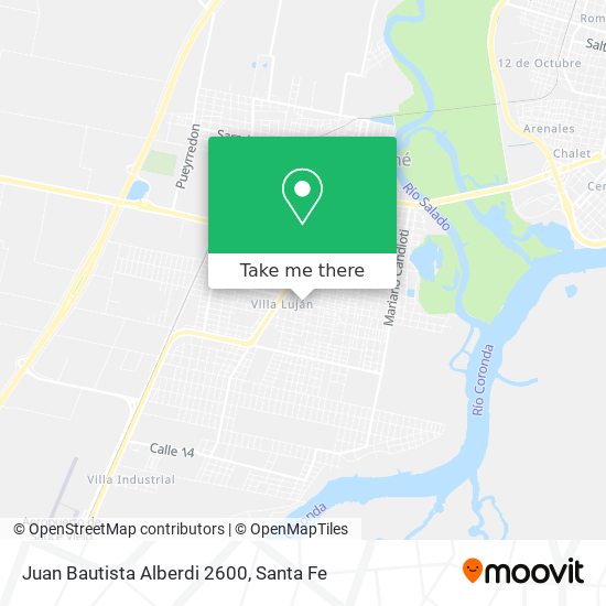 Mapa de Juan Bautista Alberdi 2600