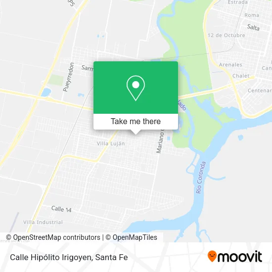 Calle Hipólito Irigoyen map