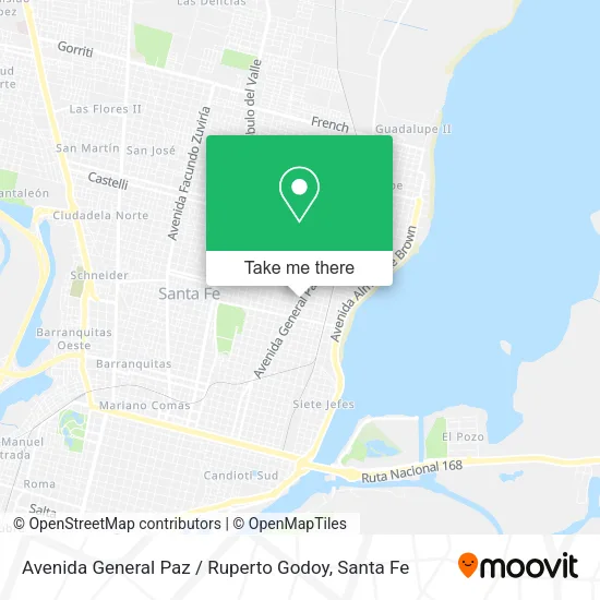 Avenida General Paz / Ruperto Godoy map
