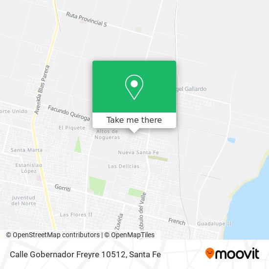 Calle Gobernador Freyre 10512 map