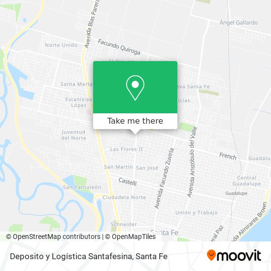 Deposito y Logística Santafesina map