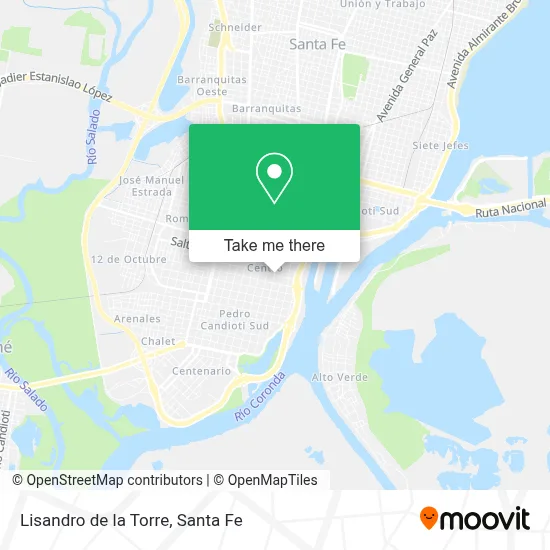 Lisandro de la Torre map