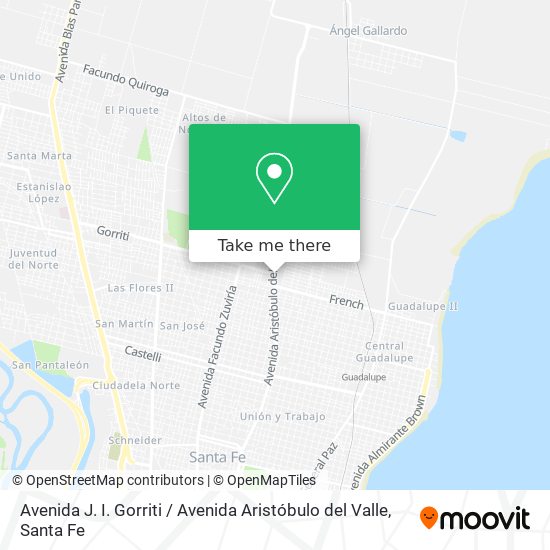 Avenida J. I. Gorriti / Avenida Aristóbulo del Valle map