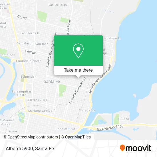 Alberdi 5900 map