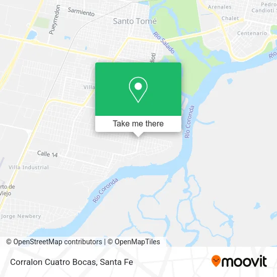 Corralon Cuatro Bocas map