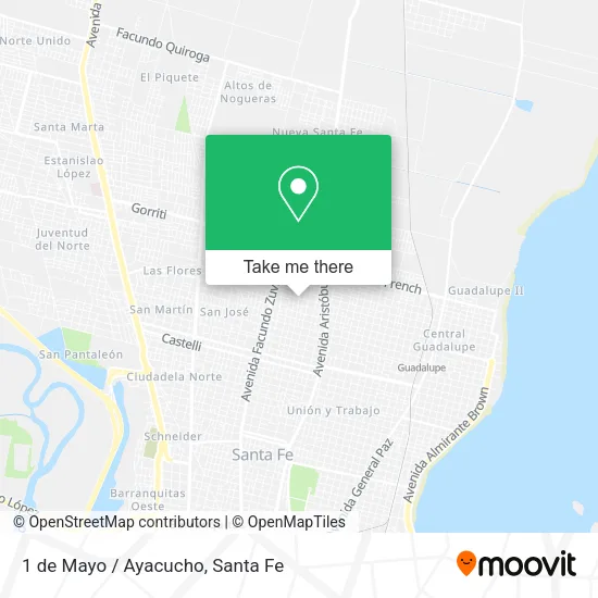 1 de Mayo / Ayacucho map