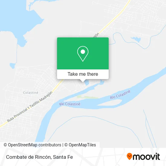 Combate de Rincón map