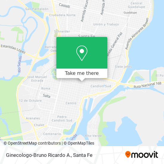 Ginecologo-Bruno Ricardo A. map