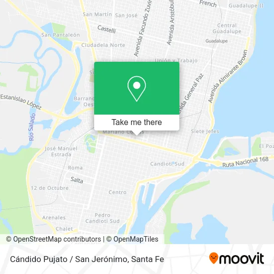 Mapa de Cándido Pujato / San Jerónimo
