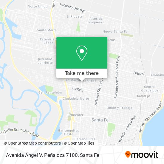 Avenida Ángel V. Peñaloza 7100 map