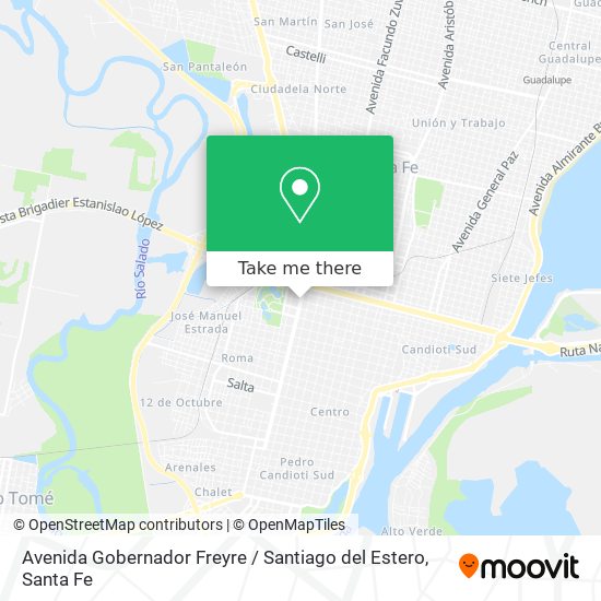 Mapa de Avenida Gobernador Freyre / Santiago del Estero