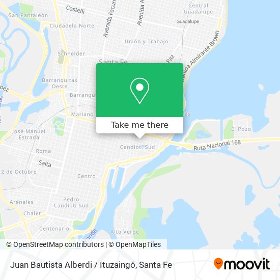 Juan Bautista Alberdi / Ituzaingó map