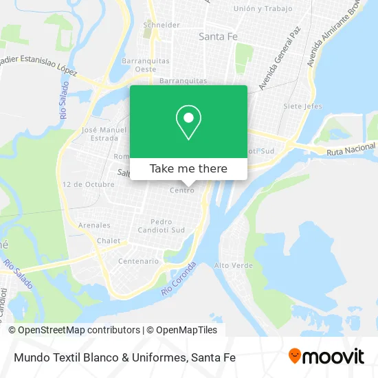 Mundo Textil Blanco & Uniformes map