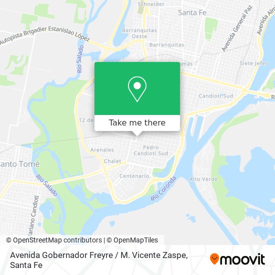Avenida Gobernador Freyre / M. Vicente Zaspe map
