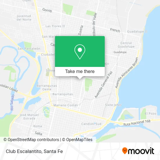 Club Escalantito map