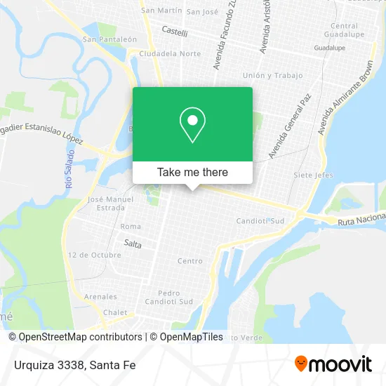 Urquiza 3338 map