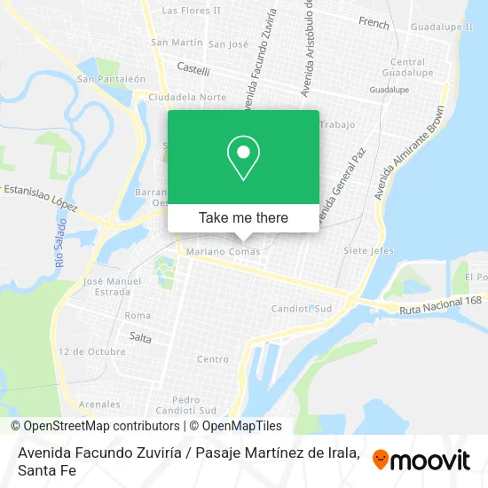 Avenida Facundo Zuviría / Pasaje Martínez de Irala map