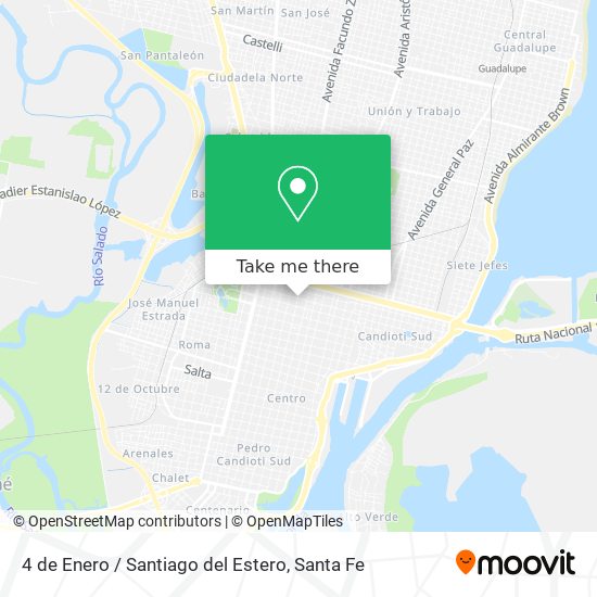 4 de Enero / Santiago del Estero map