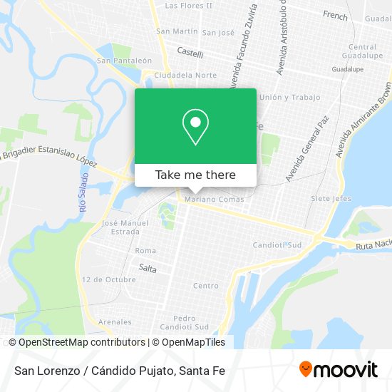 Mapa de San Lorenzo / Cándido Pujato