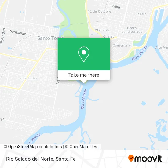 Río Salado del Norte map