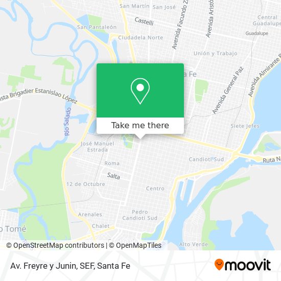 Mapa de Av. Freyre y Junin, SEF